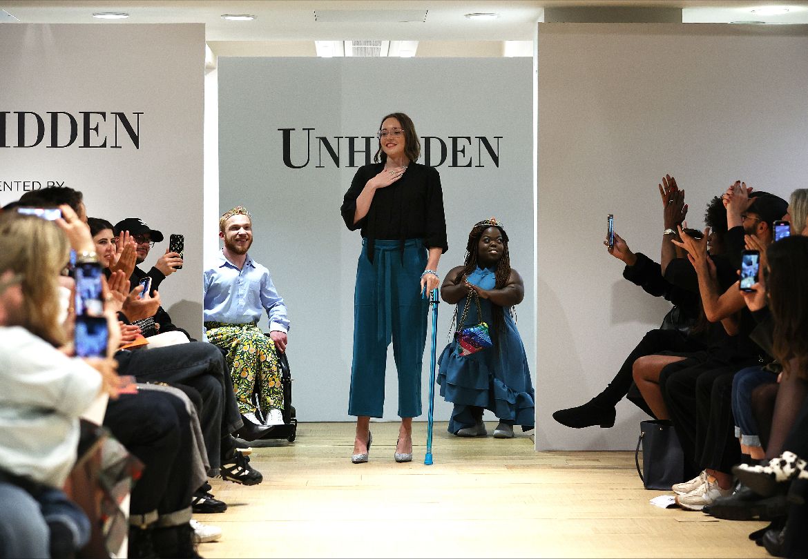 Photo of Victoria Jenkins at an Unhidden fashion show