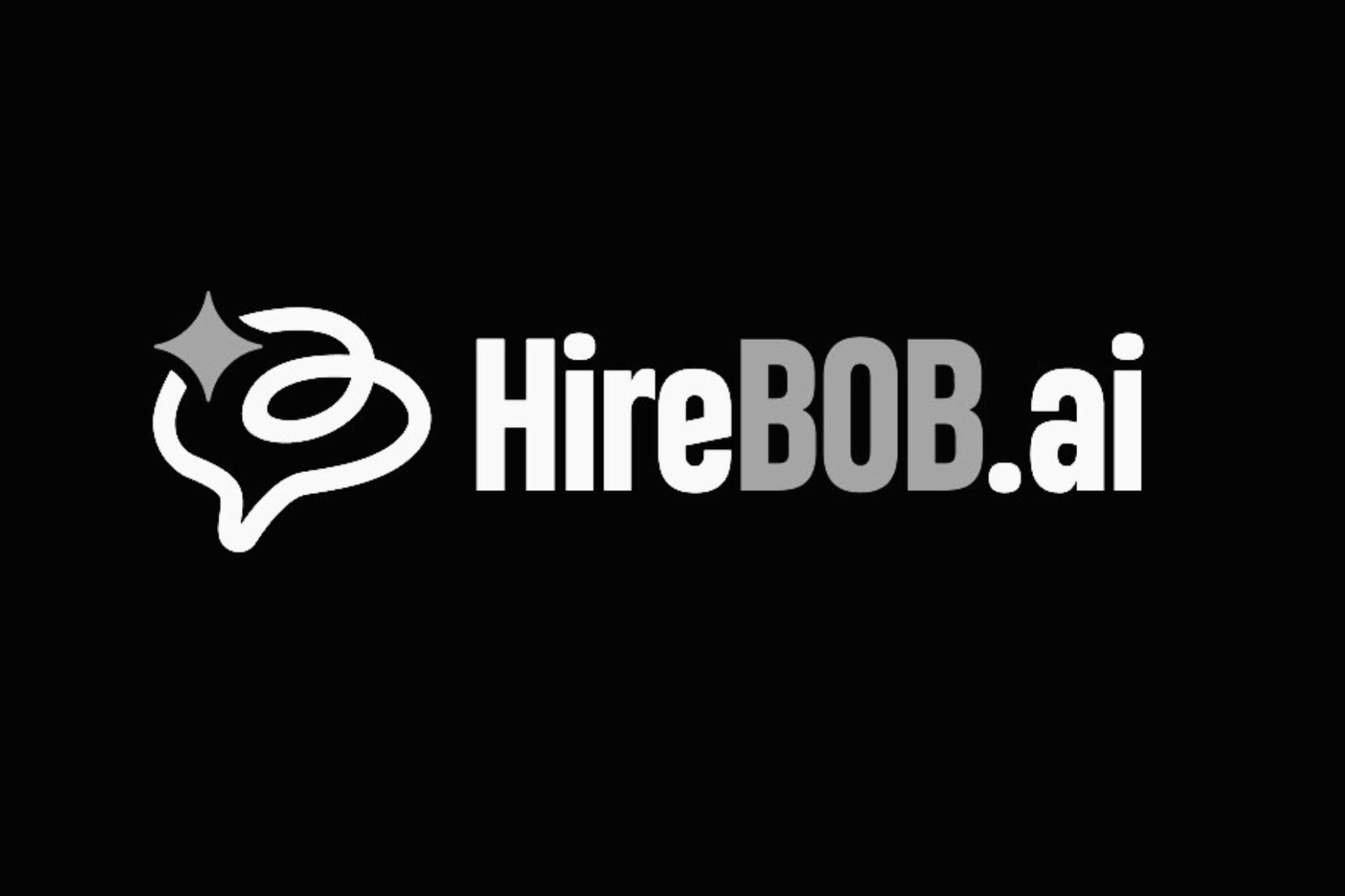 hirebob black and white logo
