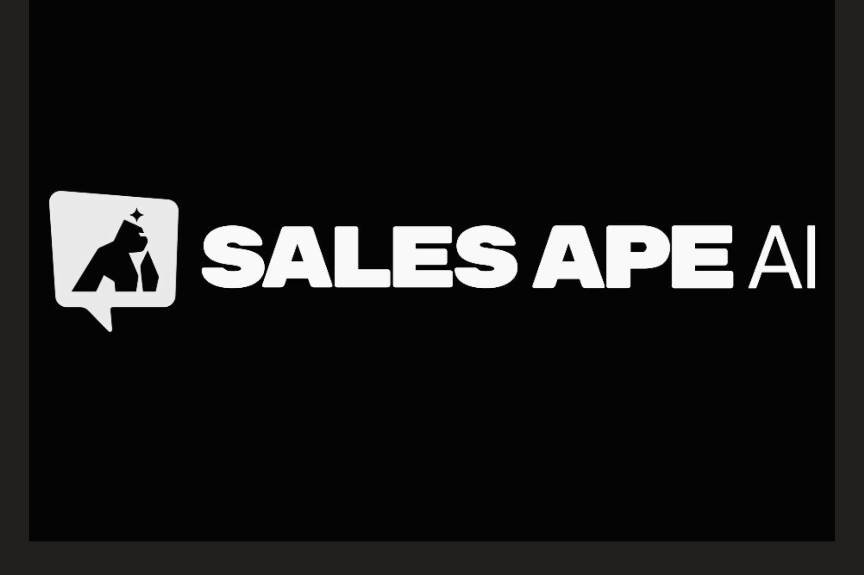 sales ape logo black and white