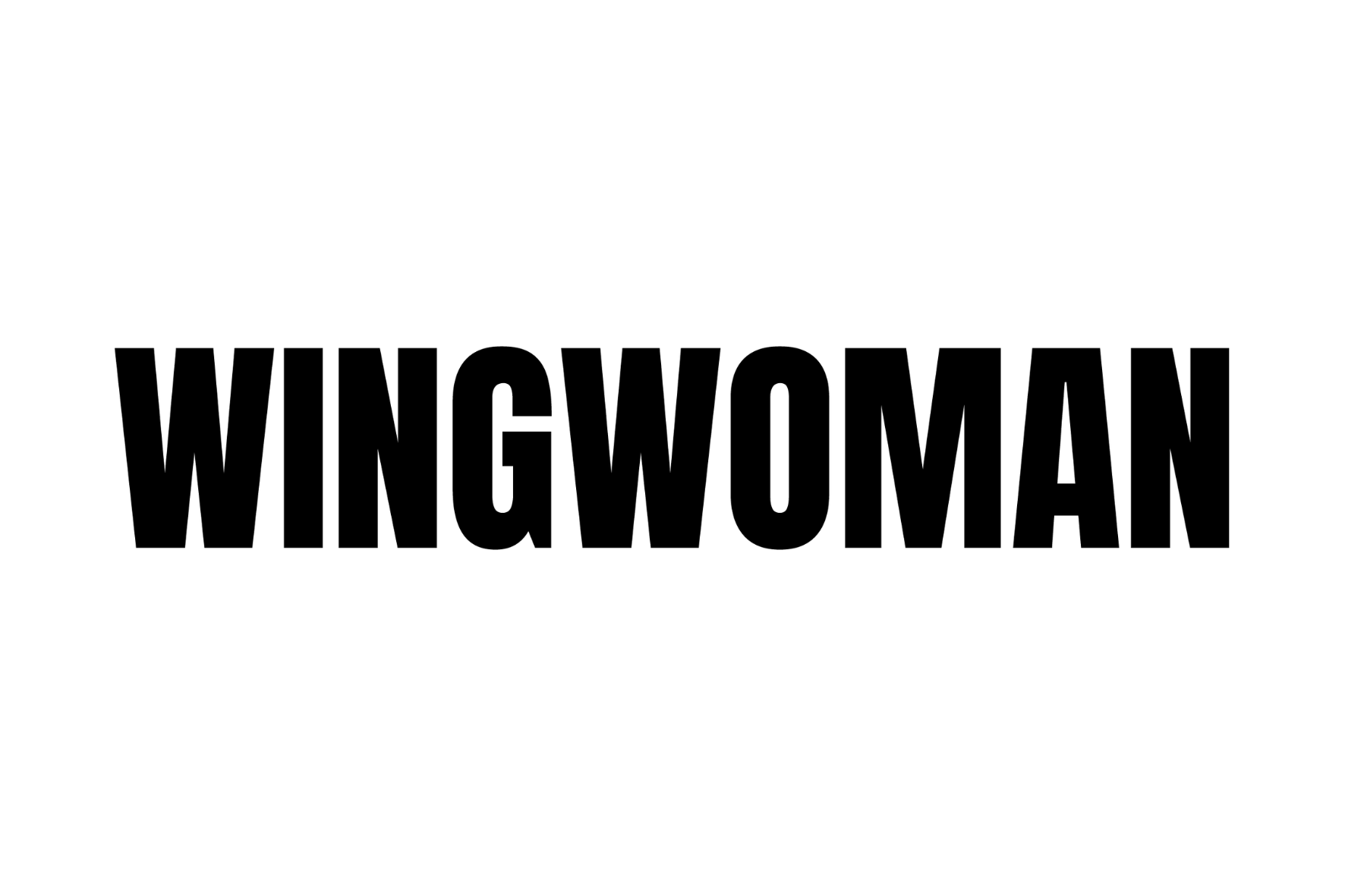 wingwoman black and white logo